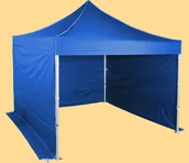 Pawilony ogrodowe - Expodom Namiot ekspresowy 3x3m - profil aluminiowy sześciokątny, Niebieski - miniaturka - grafika 1