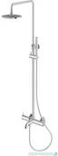Baterie umywalkowe - KOHLMAN Axel zestaw wannowo-prysznicowy natynkowy chrom QW277A | - miniaturka - grafika 1