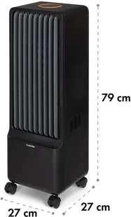 Klarstein Klarstein Maxflow Smart, chłodnica powietrza 3 w 1, wentylator, nawilżacz powietrza, 5 l, Wi-Fi, pilot zdalnego sterowania, 2x pakiet lodowy HTR8-Maxflow B - Klimatory - miniaturka - grafika 3