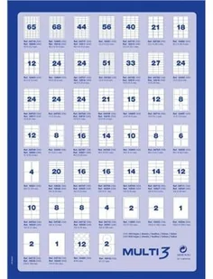 Multi 3 Etykiety uniwersalne 70x30mm prostokątne białe 100 ark AP4722 - Etykiety samoprzylepne i bloki etykiet - miniaturka - grafika 2