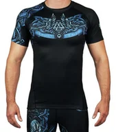 Bielizna sportowa męska - Viking RASHGUARD GROUND GAME KRÓTKI RĘKAW CZARNY - miniaturka - grafika 1