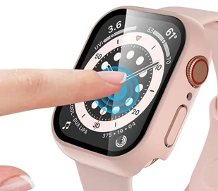 Alogy Obudowa 2w1 nakładka + szkło do Apple Watch 7 45mm Różowa 10985X7 - Akcesoria do smartwatchy - miniaturka - grafika 3