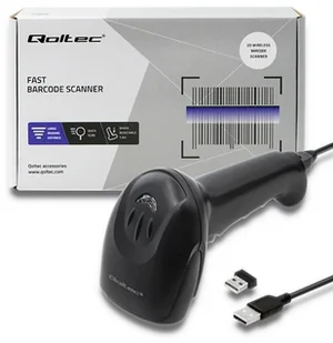 qoltec Bezprzewodowy czytnik kodów 1D | 2D | Czarny 50868 - Dodatki do drukarek i skanerów - miniaturka - grafika 6