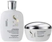 Zestawy kosmetyków damskich - Alfaparf Semi Di Lino Diamond Szampon 250ml Maska - miniaturka - grafika 1