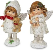 Dekoracje domu - Pigmejka Figurka Aniołek PIGMEJKA, biała, 15x9x6 cm - miniaturka - grafika 1