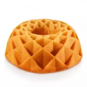 Formy do ciast - Tescoma Delicia Diament 24 Cm Jasnobrązowa Forma Do Babki Z Tuleją Metalowa - miniaturka - grafika 1