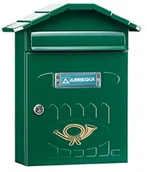 Skrzynki na listy - ARREGUI Skrzynka na listy yarza Villa przeznaczony do stosowania na zewnątrz (nierdzewna, 360 X 298 X 120 MM), zielony - miniaturka - grafika 1