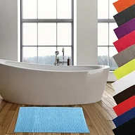 Dywaniki łazienkowe - MSV dywanik chenille przed prysznic., jasnoniebieski, 40 x 60 cm MS2550 - miniaturka - grafika 1