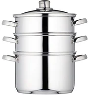 Szybkowary - Kitchen Craft ClearView 3-stoeckiger parowar wykonana ze stali nierdzewnej, 22 cm KCCVSTEAM22 - miniaturka - grafika 1