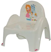 Kosmetyki kąpielowe dla dzieci - Tega Baby Nocnik z pozytywką krzesełko Księżniczka biały - miniaturka - grafika 1