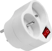 Przedłużacze i rozgałęźniki - Elgotech Rozgałęźnik 3 gniazdowy z uziemieniem z wyłącznikiem RC-20W - miniaturka - grafika 1