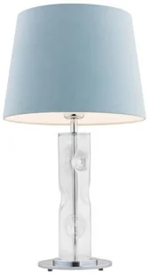 Argon Stojąca LAMPA stołowa NANCY 3843 welurowa LAMPKA abażurowa do sypialni granatowa przezroczysta 3843 - Lampy stojące - miniaturka - grafika 2