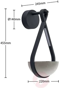 Lucande Florka kinkiet zewnętrzny LED - Lampy ogrodowe - miniaturka - grafika 4