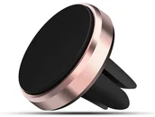 Uchwyty samochodowe do telefonów - Mobilari MAGNETYCZNY UCHWYT SAMOCHODOWY DO KRATKI WENTYLATOR M111007 - Różowy M111007 - miniaturka - grafika 1