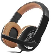 Słuchawki - Natec Kingfisher czarno-brązowe (NSL-0694) - miniaturka - grafika 1