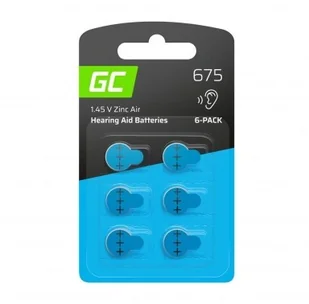Baterie 675 P675 PR44 ZL1 GREEN CELL ZincAir (6 szt.) - Baterie i akcesoria - miniaturka - grafika 2