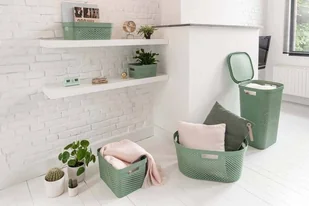 CURVER Pojemnik ażurowy INFINITY 11L oliwkowo-zielony CURVER Recycled 245853 - Pudła i pojemniki do przechowywania - miniaturka - grafika 2