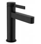 Baterie umywalkowe - Hansgrohe 76024670 Finoris Jednouchwytowa bateria umywalkowa 110 CoolStart z kompletem odp$1021ywowym Push-Open czarny matowy - miniaturka - grafika 1