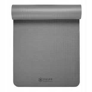 GAIAM Mata Do Ćwiczeń Fitness 10 MM Z Paskiem Szar. - Maty do ćwiczeń - miniaturka - grafika 5