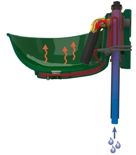 Kerbl Miska na wodę, poidło HP20, plastik, 24 V, 222045 Kerbl - Akcesoria do hodowli zwierząt - miniaturka - grafika 5