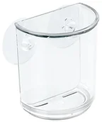 Kubki na szczoteczki do zębów - InterDesign Inter kubek na szczoteczki do zębów, golarek, kosmetyków, biżuteria do włosów z przyssawką  transparentny 20400 - miniaturka - grafika 1