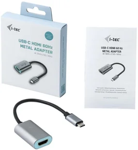 i-tec Adapter USB-C do HDMI 4K Ultra HD 60Hz kompatybilny z Thunderbolt 3 (C31METALHDMI60HZ) - Adaptery i przejściówki - miniaturka - grafika 8