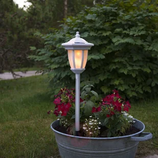 Best Season Lampa solarna LED Flame, 4 w 1, biała - Lampy ogrodowe - miniaturka - grafika 2