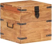 Pudła i pojemniki do przechowywania - vidaXL Skrzynia, 40x40x40 cm, lite drewno akacjowe vidaXL - miniaturka - grafika 1