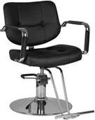 Fotele fryzjerskie - GABBIANO FOTEL FRYZJERSKI VIGO CZARNY 132172 - miniaturka - grafika 1