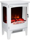 Kominki elektryczne - FERRETTI Kominek elektryczny NORA 1800W biały FERRETTI - miniaturka - grafika 1