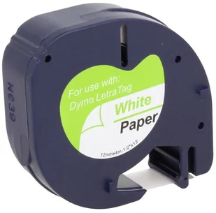 Dymo Zamiennik taśmy 59421 12mm biała/czarny - Etykiety do drukarek - miniaturka - grafika 3