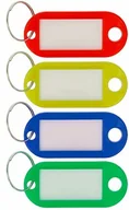 Zakładki do książek - Westcott Breloczki do kluczy, z pierścieniem, do zapisywania różnych kolorów, 4 sztuki - miniaturka - grafika 1