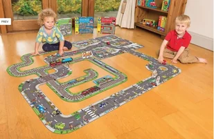 Bigjigs Toys skrzyżowanie, zestaw dodatkowy układanki Wielka Droga - Klocki - miniaturka - grafika 5