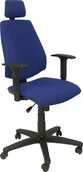 Fotele i krzesła biurowe - Piqueras y Crespo Krzesło Biurowe z Zagłówkiem Montalvos LI229CB Niebieski S5703044 - miniaturka - grafika 1