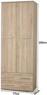 Halmar LIMA REG2 regał dąb sonoma Halmar V-PL-LIMA-REG2-SONOMA - Regały - miniaturka - grafika 7