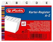 Przekładki do segregatorów - Herlitz 1500768 fiszek Register A7 "A-Z", PP, 25-częściowy 1500768 - miniaturka - grafika 1