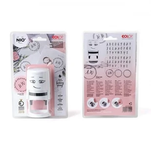 Colop Pieczątka NIO MONOGRAM Inicjały Ślubne tusz grafitowy /154866/ CL656 - Pieczątki - miniaturka - grafika 2