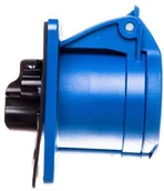 Gniazdka elektryczne - PCE Polska sp. z o.o. Gniazdo tablicowe 16A 3P 230V /75x75/ niebieskie IP44 TWIST 313-6f7 - miniaturka - grafika 1