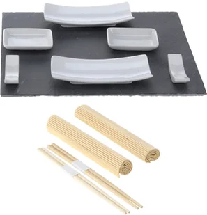 EH Excellent Houseware Zestaw do przekąsek przystawek sushi 11 elementów 210000010 - Zestawy do sushi - miniaturka - grafika 2