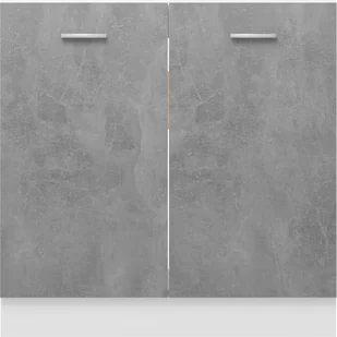 vidaXL Szafka kuchenna, szarość betonu, 80x46x81,5 cm, płyta wiórowa 801200 - Szafki kuchenne - miniaturka - grafika 5