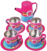 Zabawki AGD - Bino Serwis kawowy z tacą Scarlet 83396 - miniaturka - grafika 1