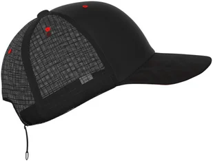 Compressport Czapka biegowa z daszkiem RACING TRUCKER CAP czarno-czerwona - Czapki i chusty sportowe męskie - miniaturka - grafika 5