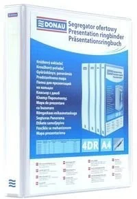 Donau Segregator ofertowy PP, A4/4RD/40, biały 2788404PL-09 - Segregatory - miniaturka - grafika 2