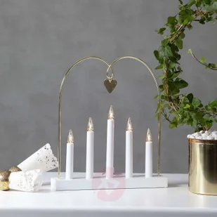 Best Season Świecznik okienny Glossy łuk, 5-pkt. biały - Świeczniki - miniaturka - grafika 2