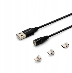 Savio Kabel USB USB Typ C Micro Lighting CL-152 1 m - Kable USB - miniaturka - grafika 2