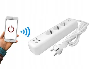 Ps Przedłużacz sieciowy zdalnie sterowany Wifi - Listwy zasilające - miniaturka - grafika 2
