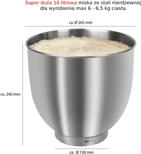 Bomann KM 6036 CB Czerwony - Roboty kuchenne - miniaturka - grafika 5