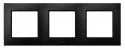 Ospel ARIA Ramka potrójna IP44 CZARNY METALIK ARIA RH-3U/33 - Klawisze i ramki - miniaturka - grafika 2