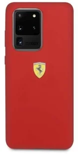 Ferrari Hardcase FESSIHCS69RE S20 Ultra G988 czerwony/red Silicone hurtel-60971-0 - Etui i futerały do telefonów - miniaturka - grafika 3