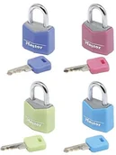 Kłódki - Master Lock 9120eurqcolnop 4 Kłódka z kolorową powłoką Vinyl 20 MM 9120EURQCOLNOP - miniaturka - grafika 1